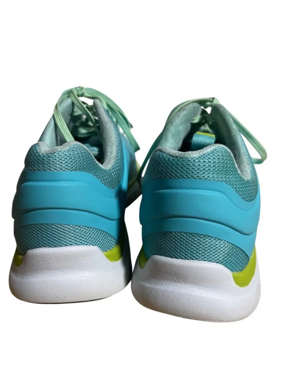 Anodyne No 23 Sport Runner Womens Sneakers US 8.5W Aqua & Lime